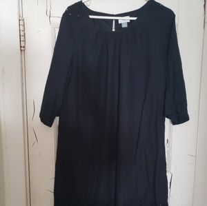 Black shift dress